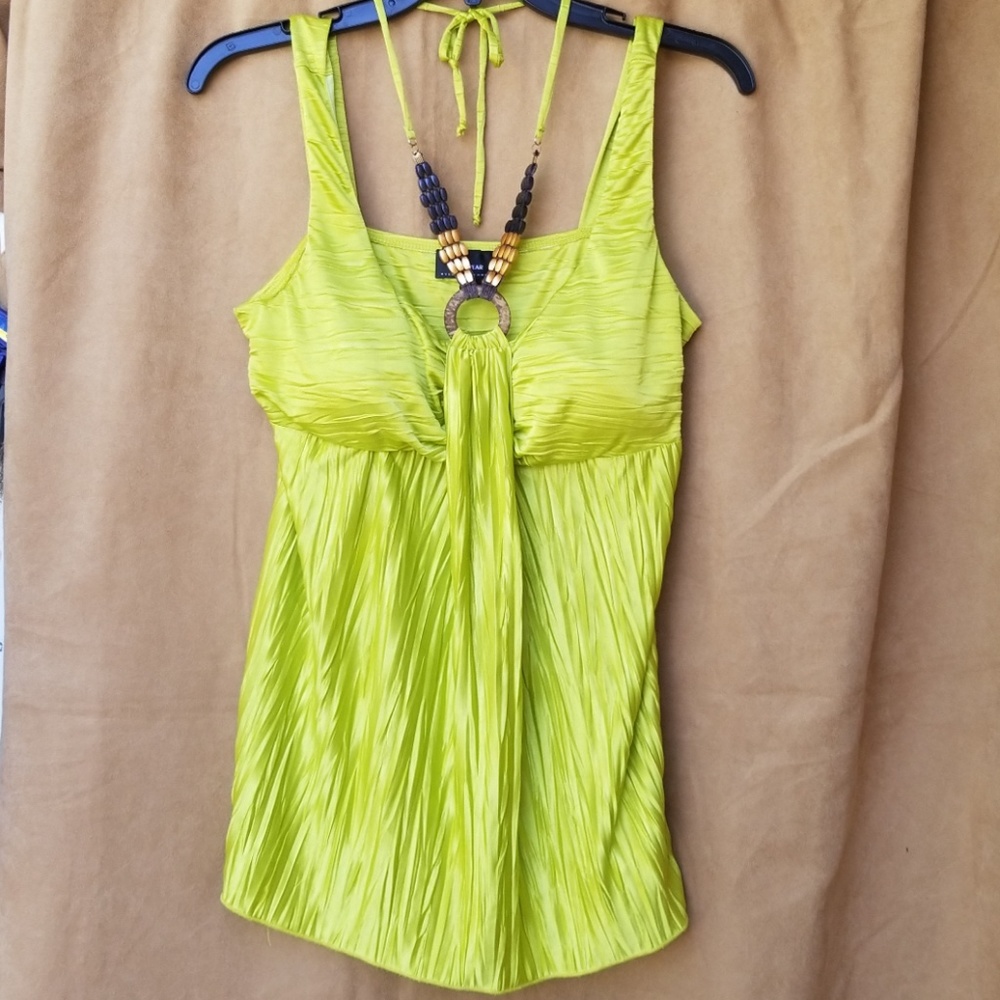 Byerwear wood bead embellishments top